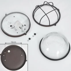 Plafonnier Chaquire Brun, Rouille, 1 lumière