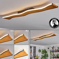 Plafonnier 98,5 cm Malling LED Écru, Noir, Blanc, 1 lumière