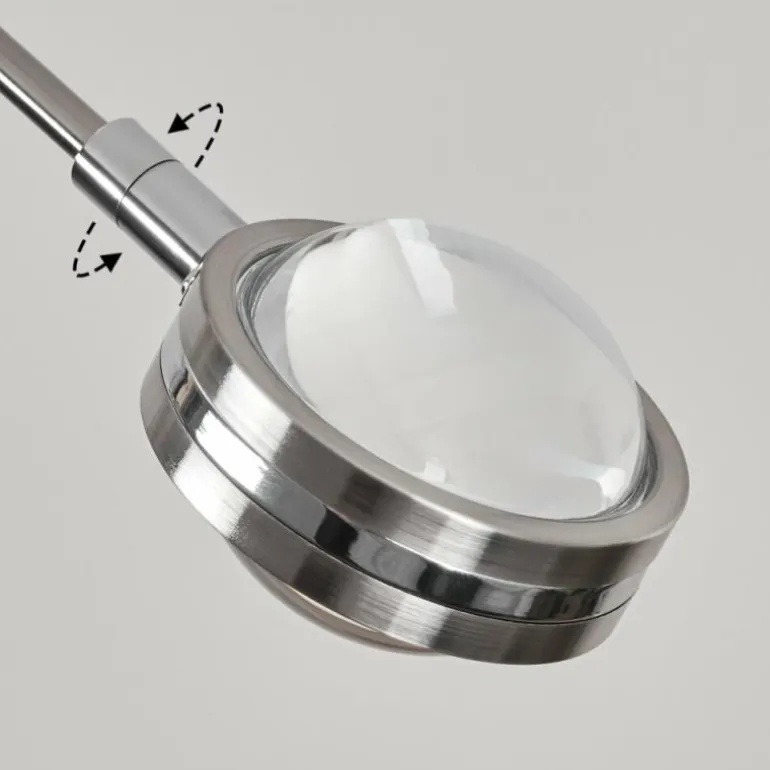 Plafonnier Fernandaires LED Nickel mat, 8 lumières
