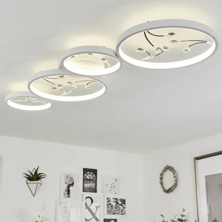Plafonnier Fombillou LED Blanc, 1 lumière