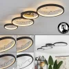Plafonnier Fombillou LED Noir, 1 lumière