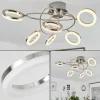 Plafonnier Frans LED Nickel mat, 1 lumière