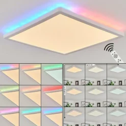 Plafonnier Hortinhas LED Blanc, 1 lumière, Télécommandes, Changeur de couleurs