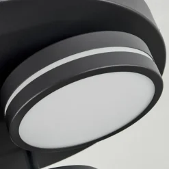 Plafonnier Huallilemu LED Noir, 3 lumières