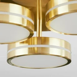 Plafonnier Huallilemu LED Laiton, 3 lumières