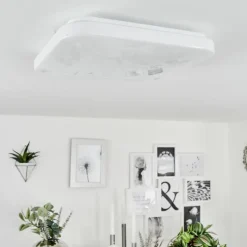 Plafonnier Melres LED Blanc, 1 lumière
