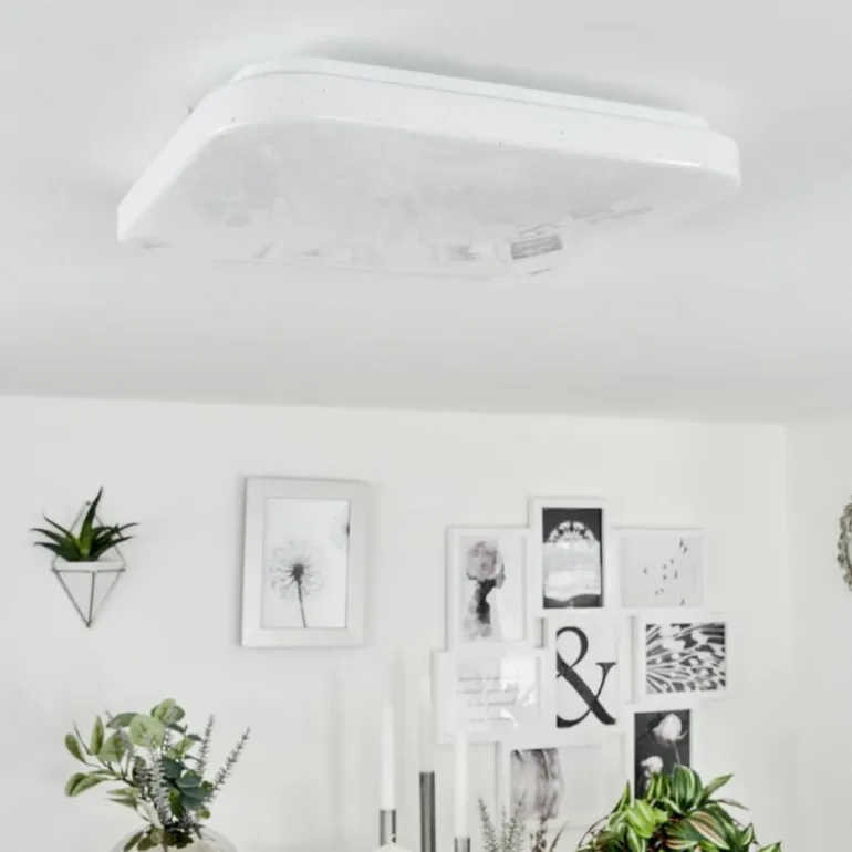 Plafonnier Melres LED Blanc, 1 lumière