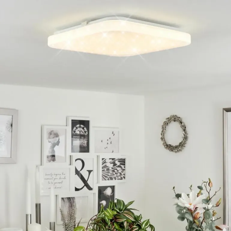 Plafonnier Melres LED Blanc, 1 lumière
