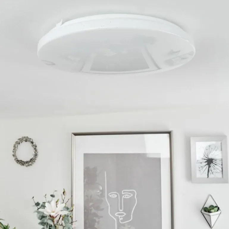 Plafonnier Melres LED Blanc, 1 lumière