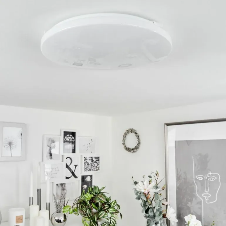 Plafonnier Melres LED Blanc, 1 lumière
