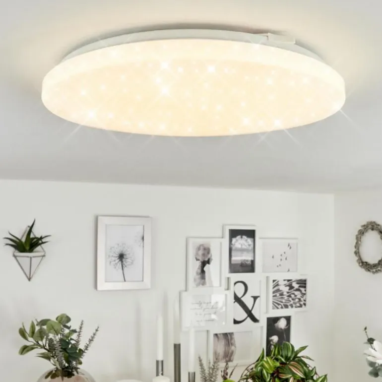 Plafonnier Melres LED Blanc, 1 lumière