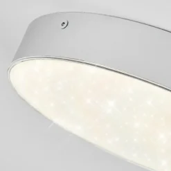 Plafonnier Mentque LED Argenté, 1 lumière