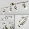 Plafonnier Mirandol Nickel mat, 4 lumières