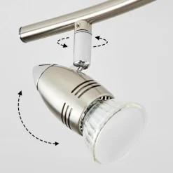 Plafonnier Mirandol Nickel mat, 4 lumières