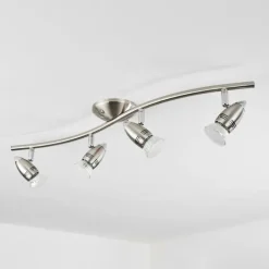 Plafonnier Mirandol Nickel mat, 4 lumières