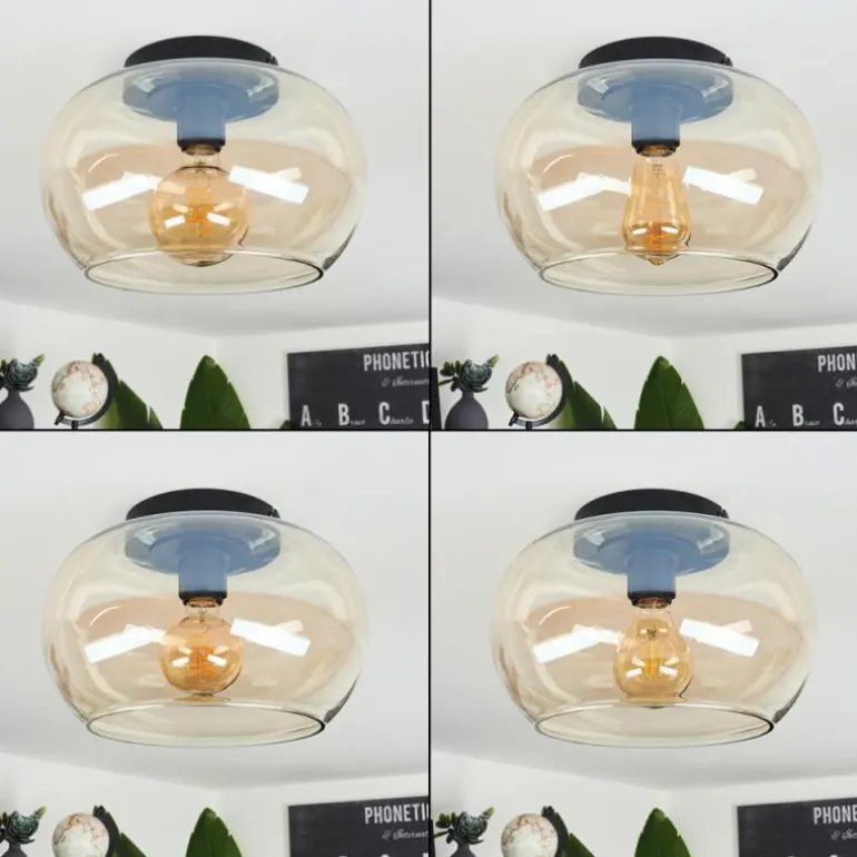 Plafonnier Molloy Ambre, 1 lumière