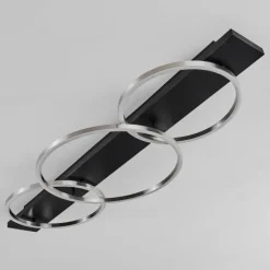 Plafonnier Pompu LED Noir, 3 lumières