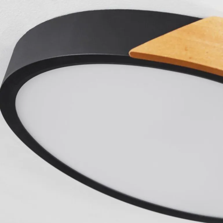Plafonnier Pontchardon LED Brun, Noir, 1 lumière