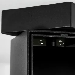 Plafonnier Prassinet Noir, 4 lumières