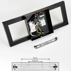 Plafonnier Reboleiro LED Noir, 2 lumières