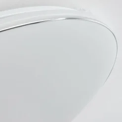 Plafonnier Remenoville LED Chrome, Blanc, 1 lumière