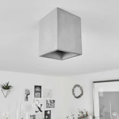Plafonnier Stettler Gris, 1 lumière