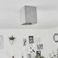Plafonnier Stettler Gris, 1 lumière
