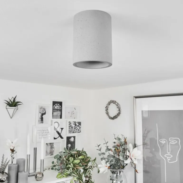 Plafonnier Stettler Gris, 1 lumière
