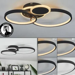Plafonnier Tagsdorff LED Noir, Blanc, 1 lumière