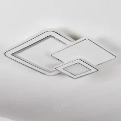 Plafonnier Tomazes LED Blanc, 1 lumière, Télécommandes