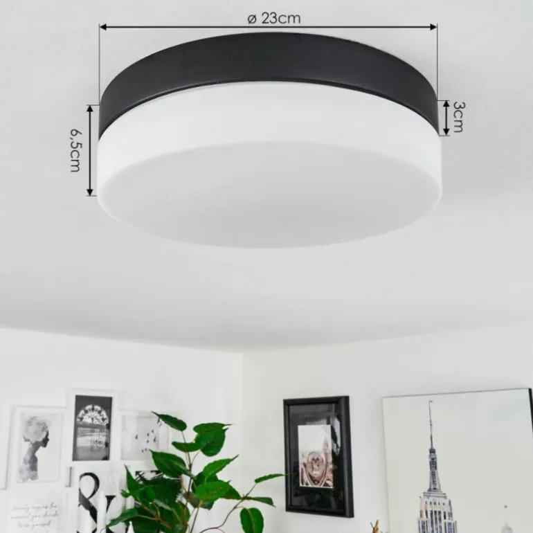 Plafonnier Valpedre Noir, 2 lumières