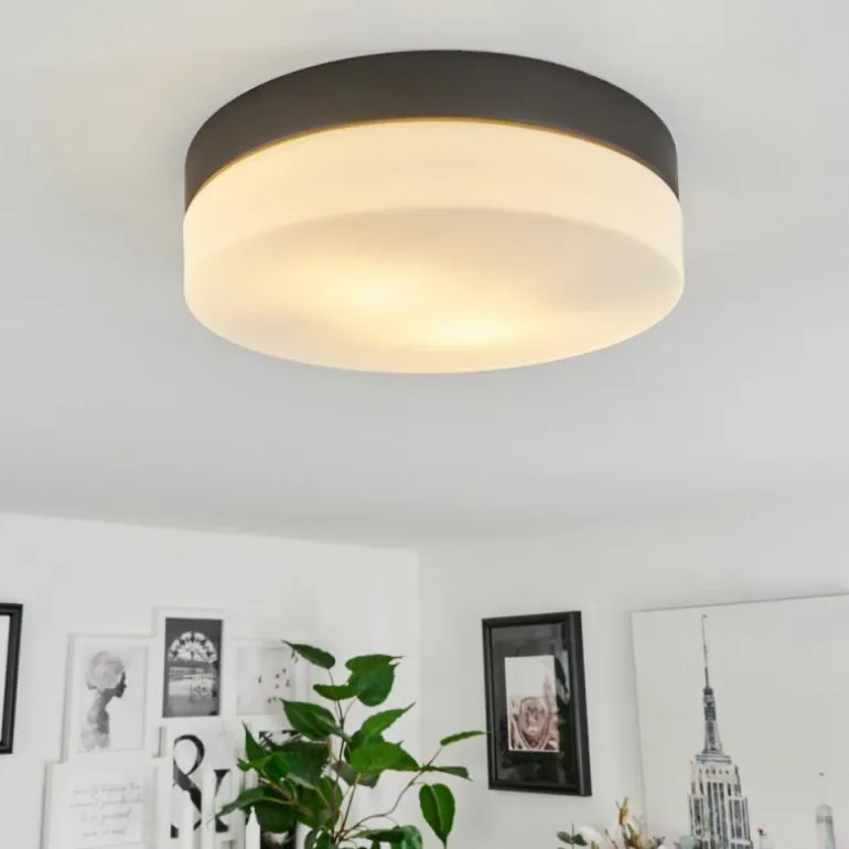 Plafonnier Valpedre Noir, 2 lumières