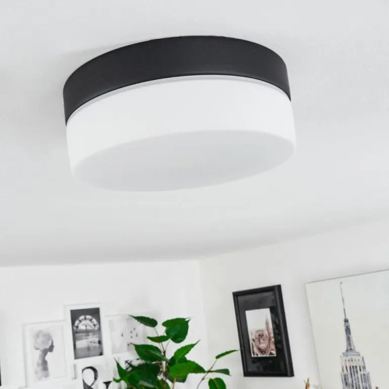 Plafonnier Valpedre Noir, 1 lumière