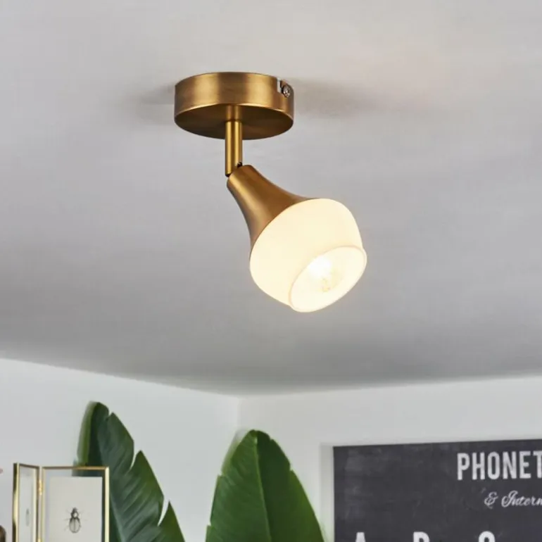 Plafonnier Venizy Vieux laiton, 1 lumière