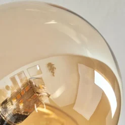 Plafonnier - Verre 10 cm, 12 cm, 15 cm Chehalis Or, Noir, 6 lumières