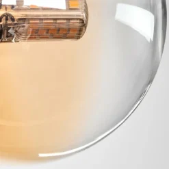 Plafonnier - Verre 10 cm Chehalis Ambre, Clair, 4 lumières