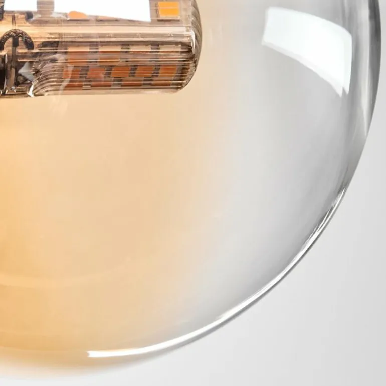 Plafonnier - Verre 10 cm Chehalis Ambre, Clair, 4 lumières