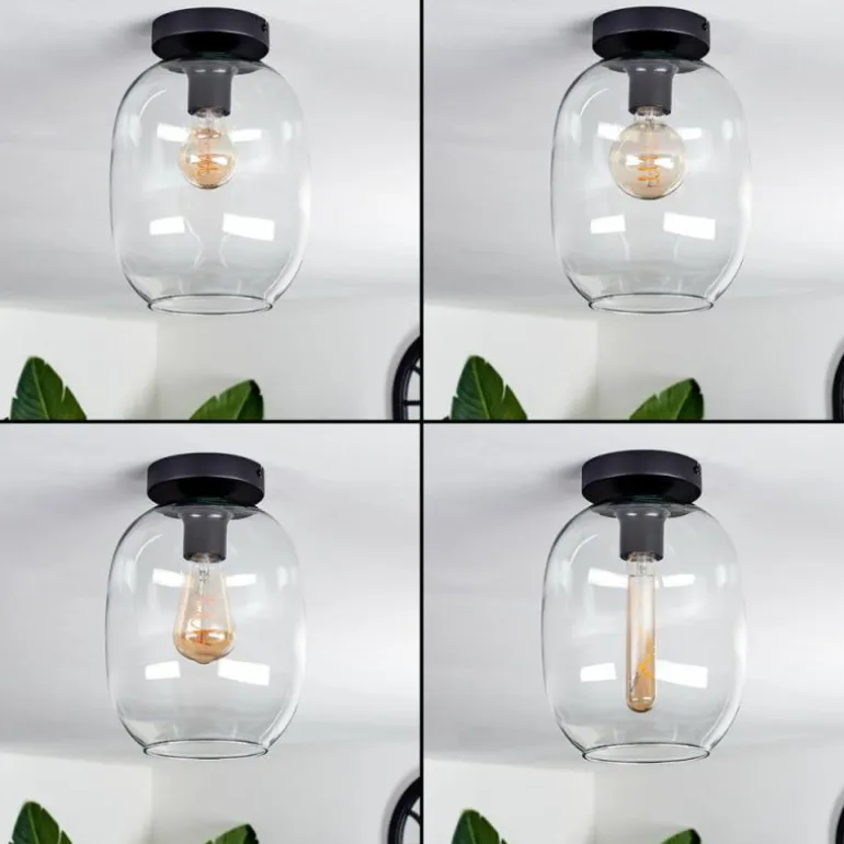 Plafonnier - Verre Apedo Clair, 1 lumière