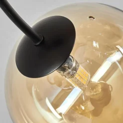 Plafonnier - Verre Chehalis Ambre, 6 lumières