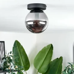 Plafonnier - Verre Gastor Fumé, 1 lumière