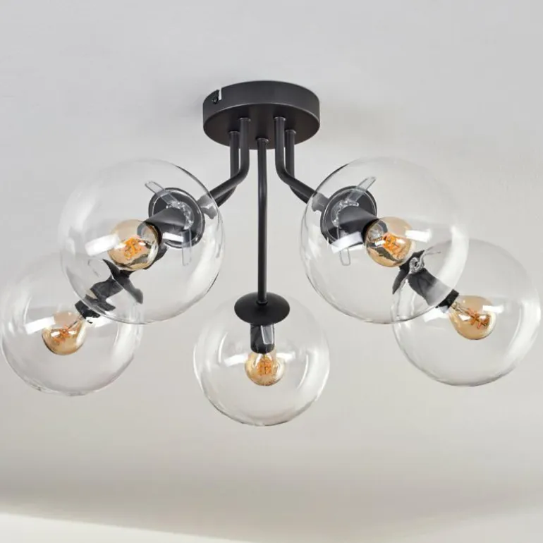 Plafonnier - Verre Gastor Clair, 5 lumières