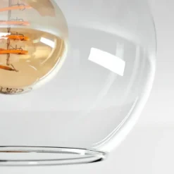 Plafonnier - Verre Montgomery Écru, Noir, 2 lumières