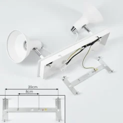 Plafonnier Vouzy Blanc, 2 lumières