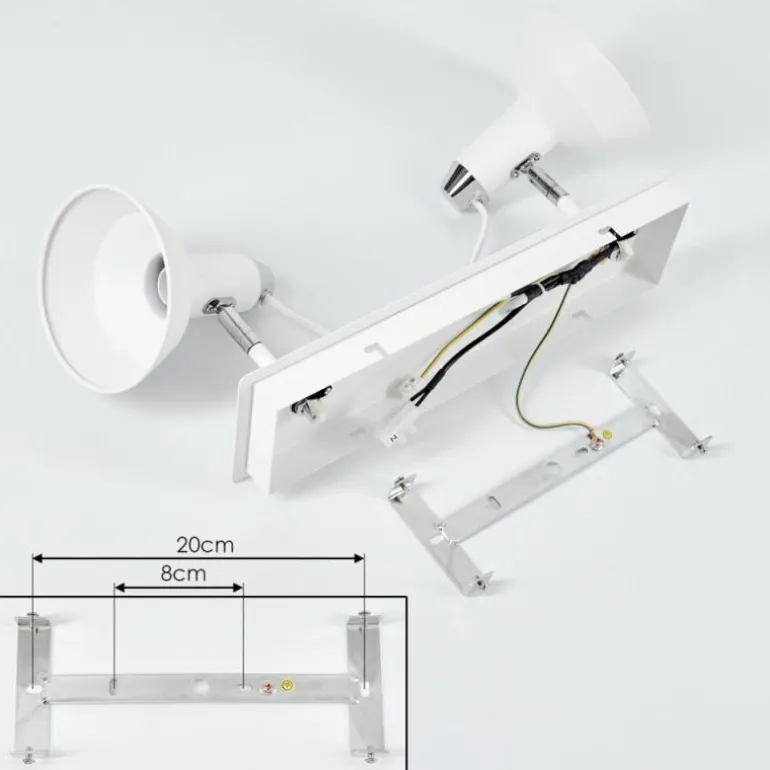 Plafonnier Vouzy Blanc, 2 lumières