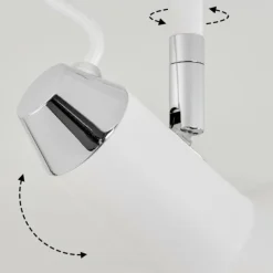 Plafonnier Vouzy Blanc, 1 lumière