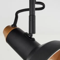 Plafonnier Vouzy Noir, 1 lumière