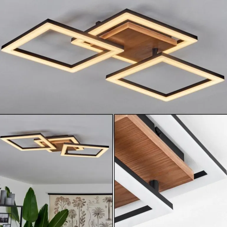 Plafonnier Walschbronn LED Écru, 1 lumière