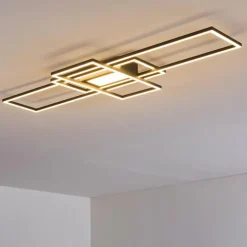 Plafonnier Alsterbro LED Noir, 1 lumière, Télécommandes
