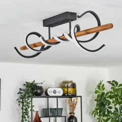 Plafonnier Alvarim LED Écru, Noir, 1 lumière