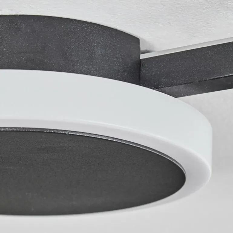 Plafonnier Amdal LED Noir, 2 lumières
